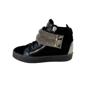 Giuseppe Zanotti Women's Black & Silver Sneakers (37.5)